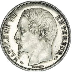 1 Franc - Napoléon III large head