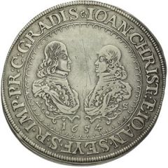 1 Thaler - Johann Christian and Johann Seyfried Krummau