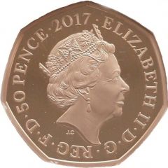 50 Pence - Elizabeth II Peter Rabbit, Gold Proof