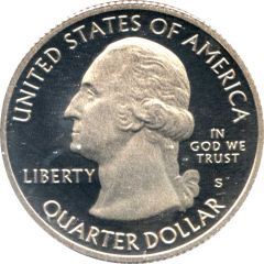 1/4 Dollar `Washington Quarter` Yellowstone, Wyoming