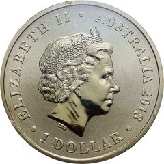 1 Dollar - Elizabeth II 4th Portrait - Merry Christmas 2018