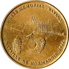 Monnaie de Paris Tourist Token - Bayeux Musée mémorial - Bataille de Normandie 1944