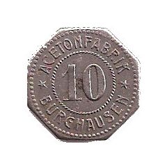 10 Pfennig - Burghausen an der Salzach Acetonfabrik