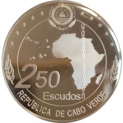 250 Escudos 50th Anniversary of OUA, Silver