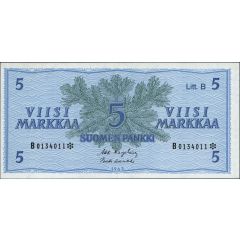 5 Markkaa, Litt. A, B
