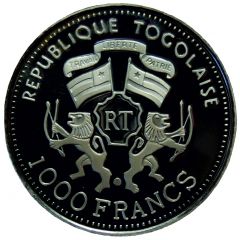 1000 Francs CFA Adler von Lübeck