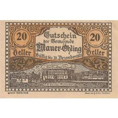 20 Heller Mauer-Öhling
