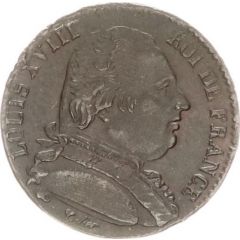 20 Francs - Louis XVIII Essai en étain, Buste habillé