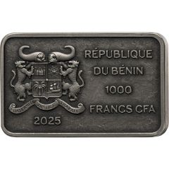 1000 Francs CFA Rhino family