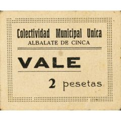 2 Pesetas Albalate de Cinca