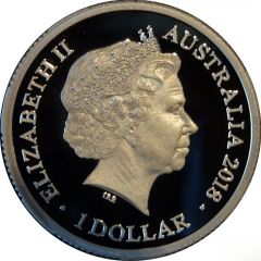 1 Dollar - Elizabeth II 4th Portrait - Year of the Dog - Silver Proof