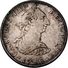 4 Reales - Carlos IV Numeral IIII, Carlos III portrait