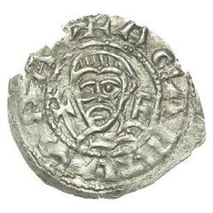 Denier - Agapetus II and prince Alberic of Spoleto