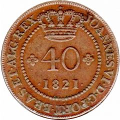 40 Reis - João VI Bahia mint