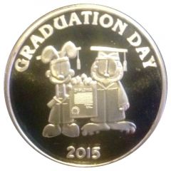 1 oz Silver Garfield Graduation Day