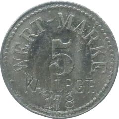 5 Pfennigs - Kamenz Kant. Rgt. 178