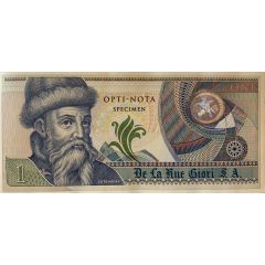 De La Rue Giori - Gutenberg prototype/demonstration note