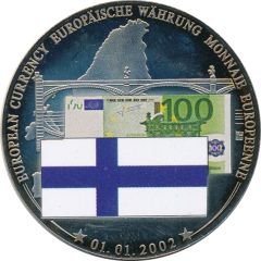 Medal - European Currency Finland - 100 Euro