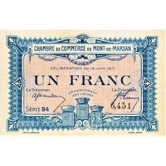 1 Franc - Chambre de Commerce de Mont-de-Marsan 40