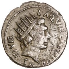 Denarius CAESAR AVGVSTVS SIGN RECE, Sol