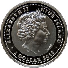 1 Dollar - Elizabeth II Johannes Gutenberg