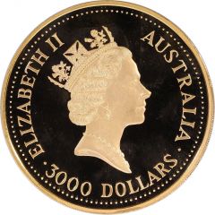 3000 Dollars - Elizabeth II 3rd Portrait - Australian Nugget - Gold Bullion Coin