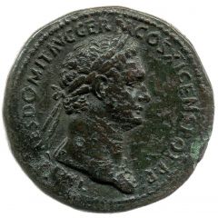 Sestertius - Domitian S C, Pax