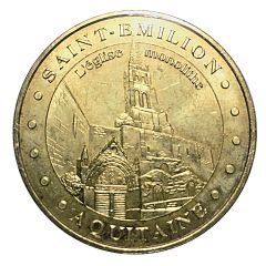 Monnaie de Paris Tourist Token - Aquitaine Saint-Emilion Monolithic Church