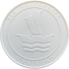 Launch of the fishing trawler Seiner VEB Volkswerft Stralsund