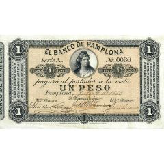 1 Peso - Banco de Pamplona