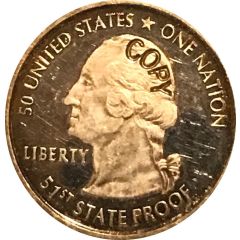 Token - Washington D.C. Quarter Pattern