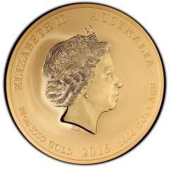 1000 Dollars - Elizabeth II 4th Portrait - Year of the Monkey - Gold Bullion Coin