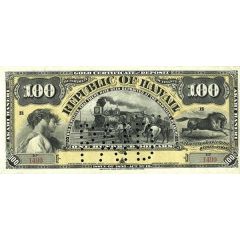100 Dollars Gold Certificate of Deposit