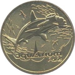Monnaie de Paris Tourist Token - Aquarium de Paris Le requin marteau