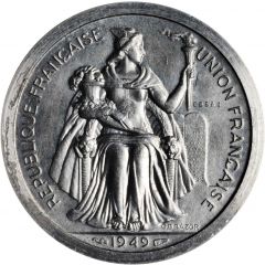 2 Francs Piedfort with essai