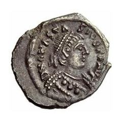 1/4 Siliqua - Baduila / In the name of Anastasius I, 491-518 Ticinum