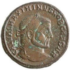 Nummus - Maximinus II as Caesar GENIO POPVLI ROMANI, Serdica