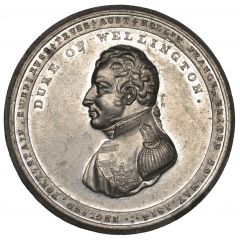 Medal - George III Battle of Waterloo, J. Westwood, white metal