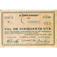 50 Céntimos Tossa