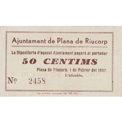 50 Céntimos Plana de Riucorp