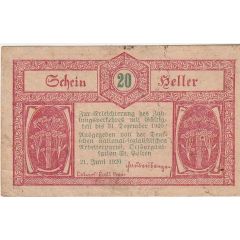 20 Heller St. Pölten - Deutsche national-sozialistische Arbeiterpartei