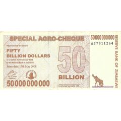 50 000 000 000 Dollars Special Agro-Cheque