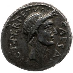 Denarius - Julius Caesar CAESAR DICT•PERPETVO / P•SEPVLLIVS MACER
