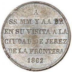 Medal - Isabella II visit to Jerez