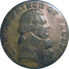 1/2 Penny Middlesex - National Series / Prince of Wales