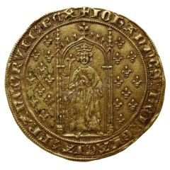 Denier d`or aux fleurs de lis - Jean II