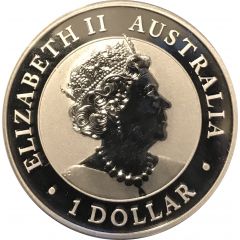 1 Dollar - Elizabeth II 6th Portrait - Australian Wedge-Tailed Eagle - Silver Bullion Coin
