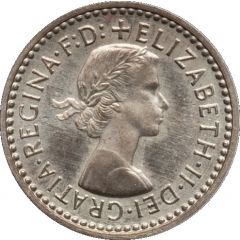 2 Pence - Elizabeth II 1st portrait, Maundy decimal