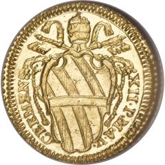 1 Scudo d`Oro - Clemente XII LVMEN RECTIS