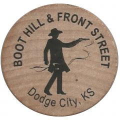 1 Wooden Nickel - Boot Hill and Front Street Dodge City, Kansas